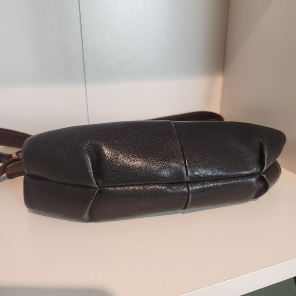 Vtg El Portal black and brown leather shoulder bag - Picture 12 of 12